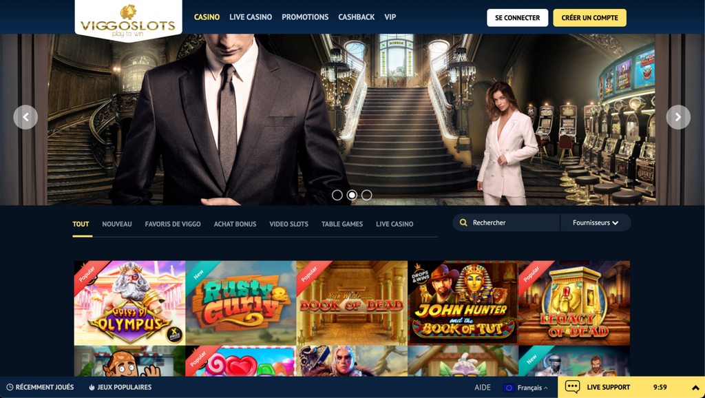 Évaluation des établissements de jeux de hasard Viggoslots 2025
